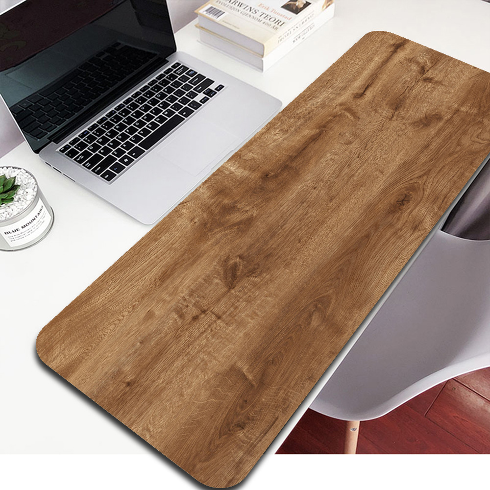 Gaming Keyboard Ergonomic - Mouse Pad Large Natural Texture Wood
