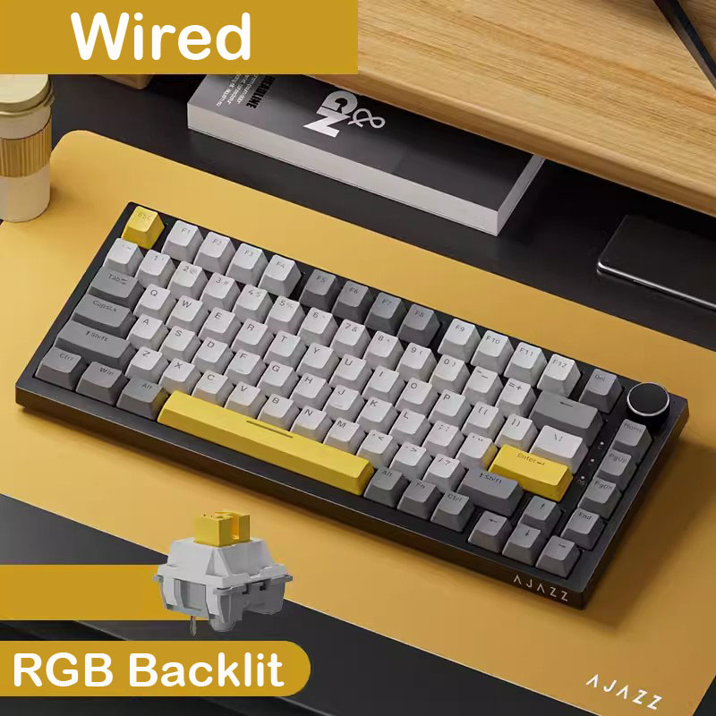 AJAZZ AK820  Mechanical Keyboa - مراجعة Gaming Keyboard Blue Switches وسعره