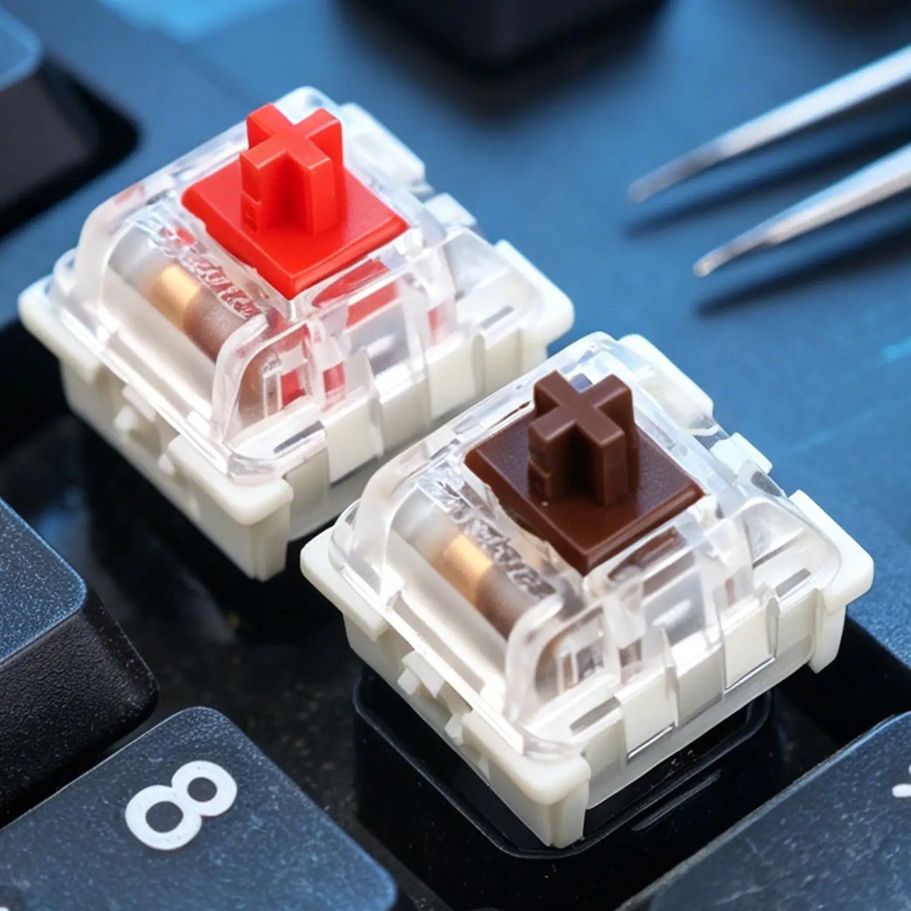 1-150Pcs 3 Pin DIY Mechanical  - مراجعة Gaming Keyboard Blue Switches وسعره