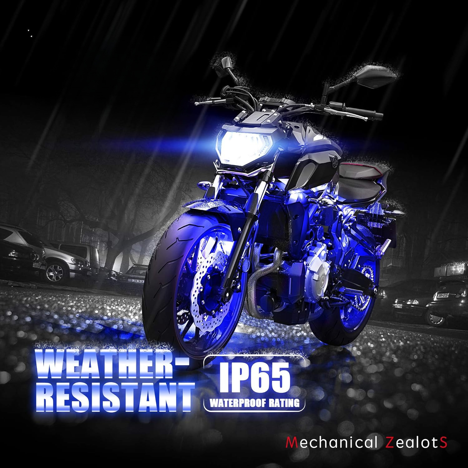 8Pcs Motorcycle LED Light Kit, - مراجعة Rgb Underglow Strip وسعره