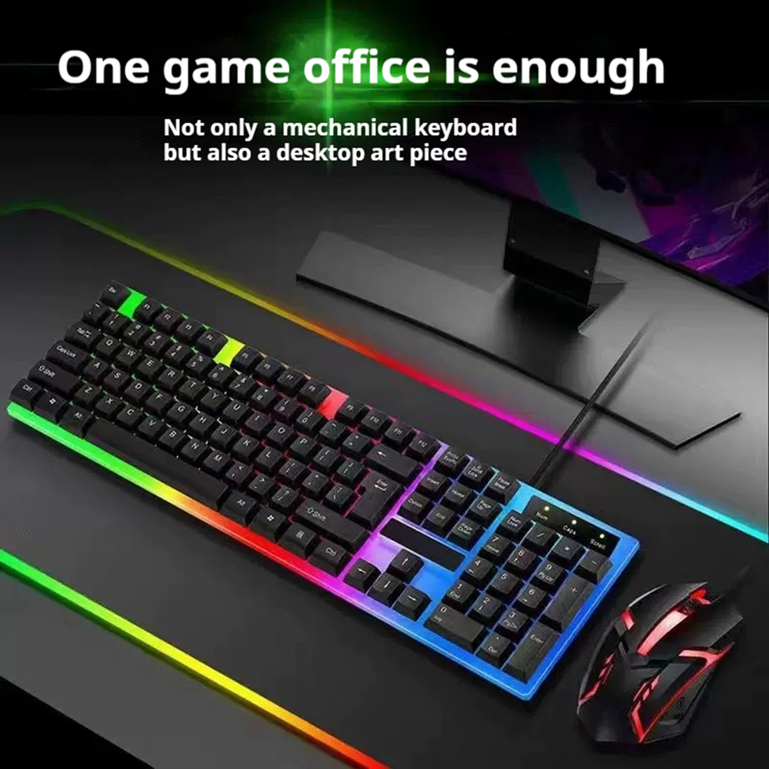 Gamer Keyboard And Mouse PC Ga - مراجعة Gaming Keyboard Ergonomic وسعره