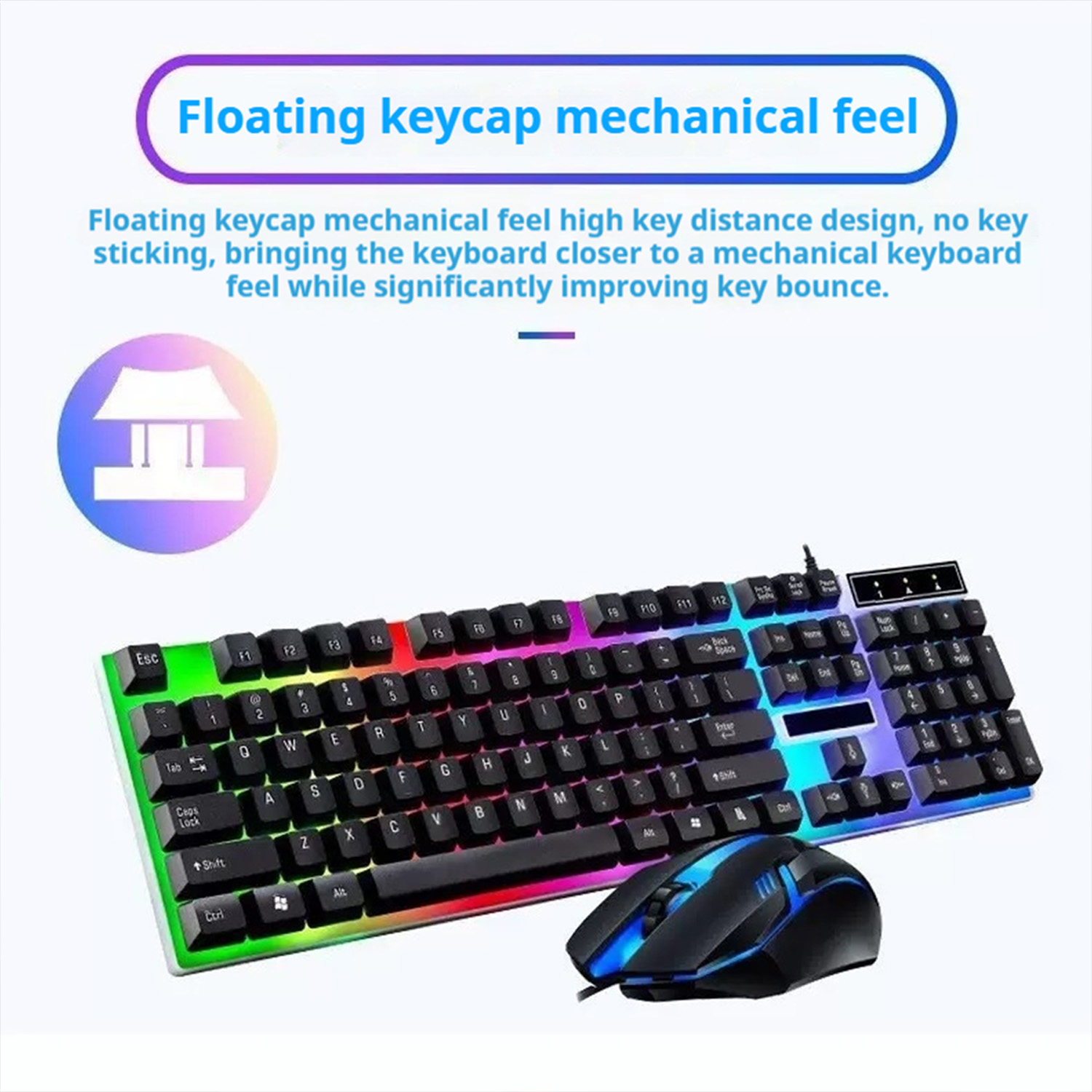 Gamer Keyboard And Mouse PC Ga - مراجعة Gaming Keyboard Ergonomic وسعره