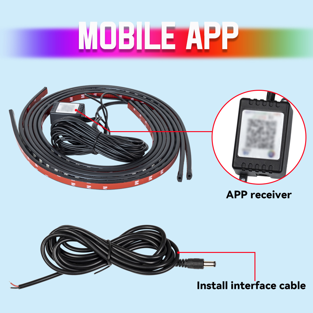 Car Underglow Flexible LED Str - مراجعة Rgb Underglow Strip وسعره