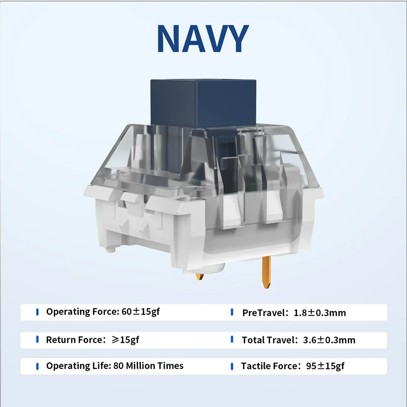 Kailh Navy Blue Box Switch Cli - مراجعة Gaming Keyboard Blue Switches وسعره