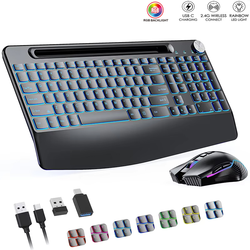 2.4G&Type-C Wireless Keyboard  - مراجعة Gaming Keyboard Extension وسعره