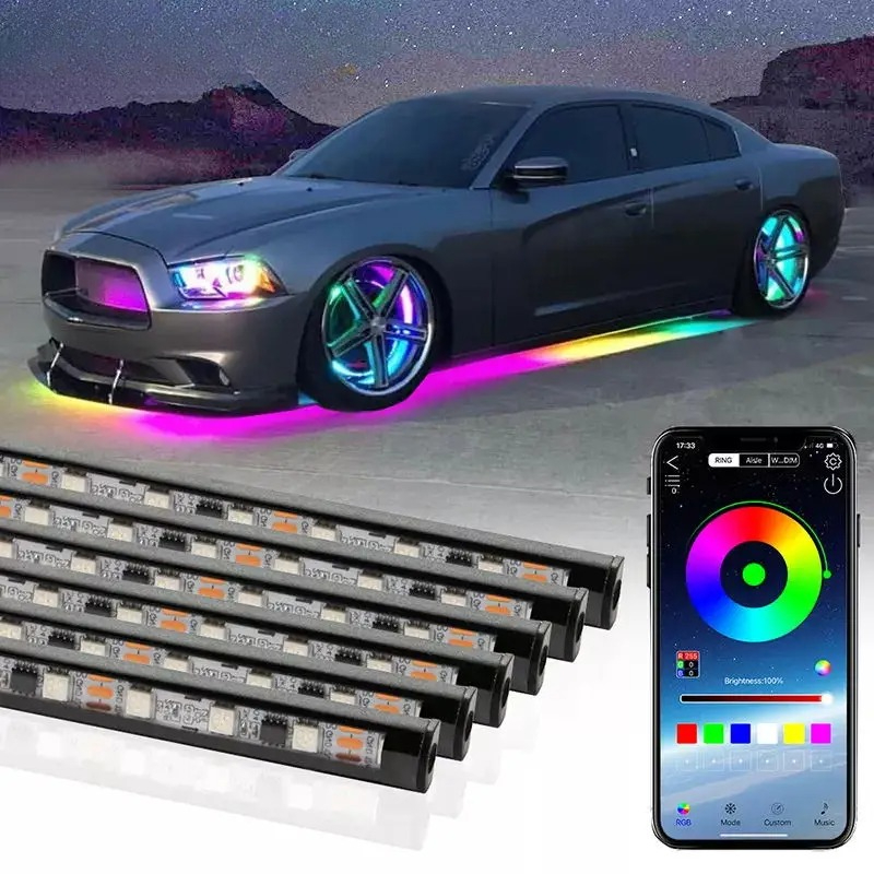 KIEND Car Flexible Underglow S - مراجعة Rgb Underglow Strip وسعره