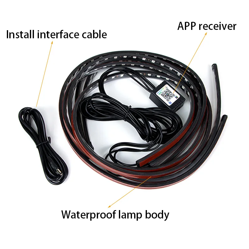 KIEND Car Flexible Underglow S - مراجعة Rgb Underglow Strip وسعره