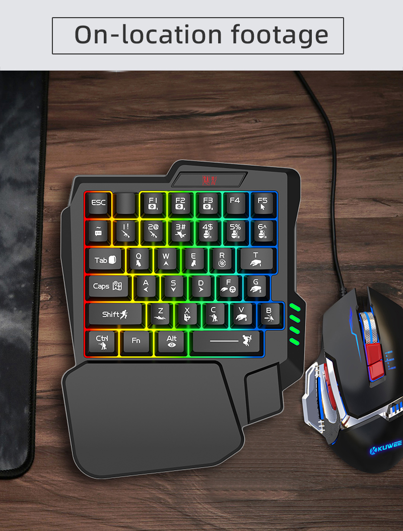 Mini One Hand Gaming Keyboard, - مراجعة Gaming Keyboard Half وسعره