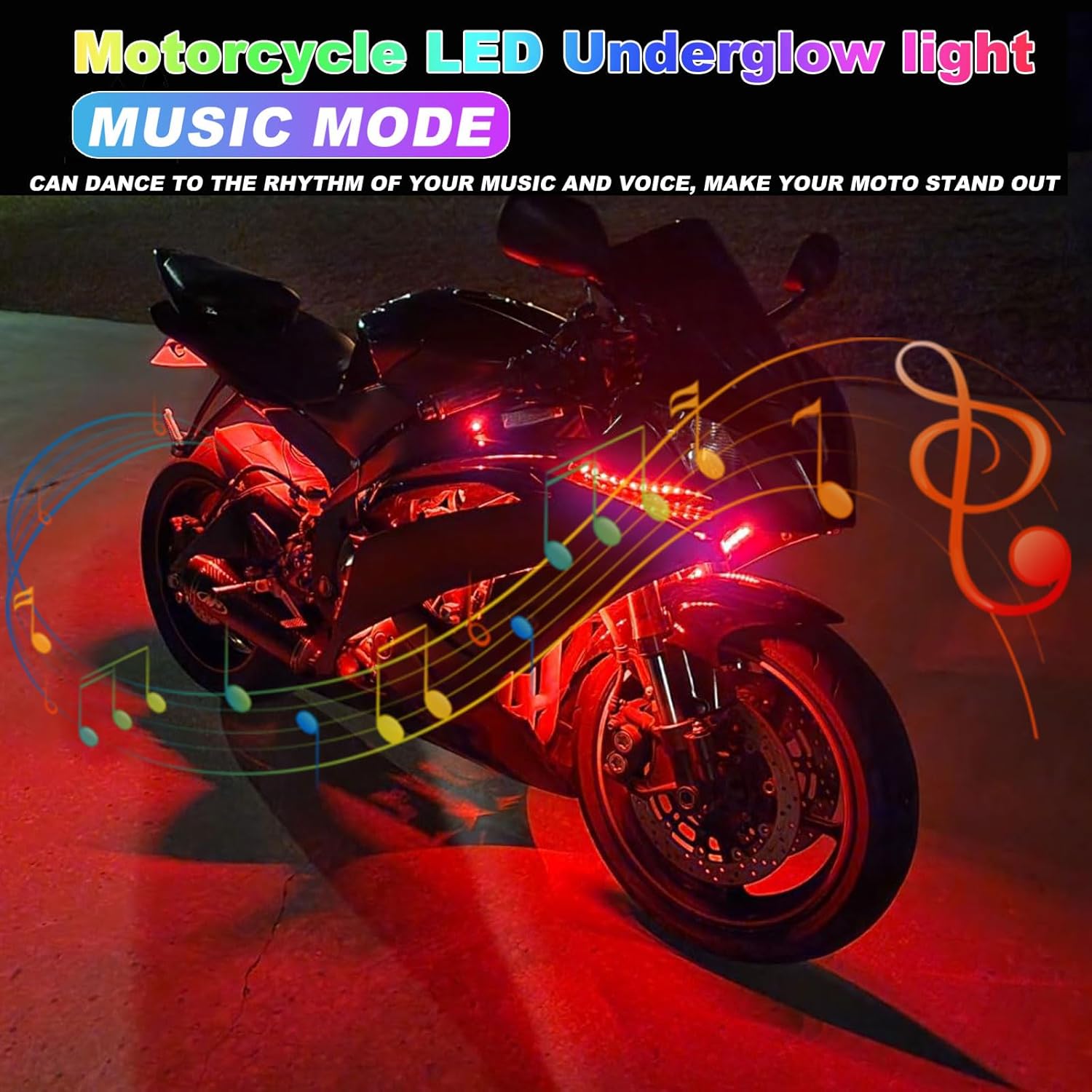 12in1 New Motorcycle Atmospher - مراجعة Rgb Underglow Strip وسعره