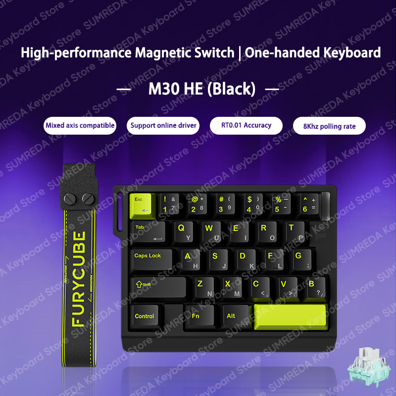 FURYCUBE M30 HE Hall Effect Ga - مراجعة Gaming Keyboard Half وسعره
