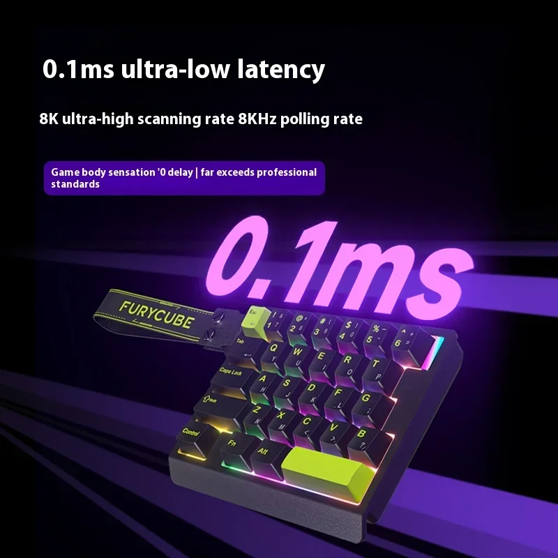 FURYCUBE M30 HE Hall Effect Ga - مراجعة Gaming Keyboard Half وسعره