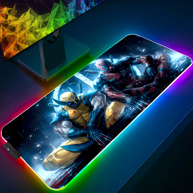 LED Mouse Pad Gaming Backlight - مراجعة Gaming Keyboard Esports وسعره