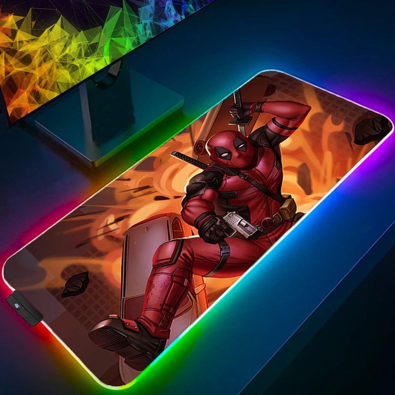 LED Mouse Pad Gaming Backlight - مراجعة Gaming Keyboard Esports وسعره