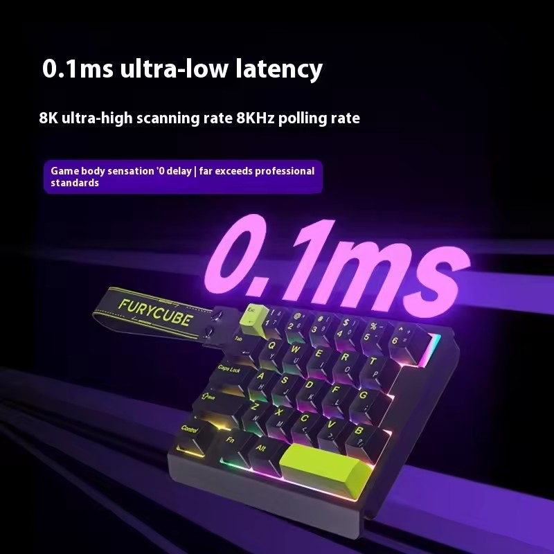 FURYCUBE M30HE Magnetic Switch - مراجعة Gaming Keyboard Half وسعره