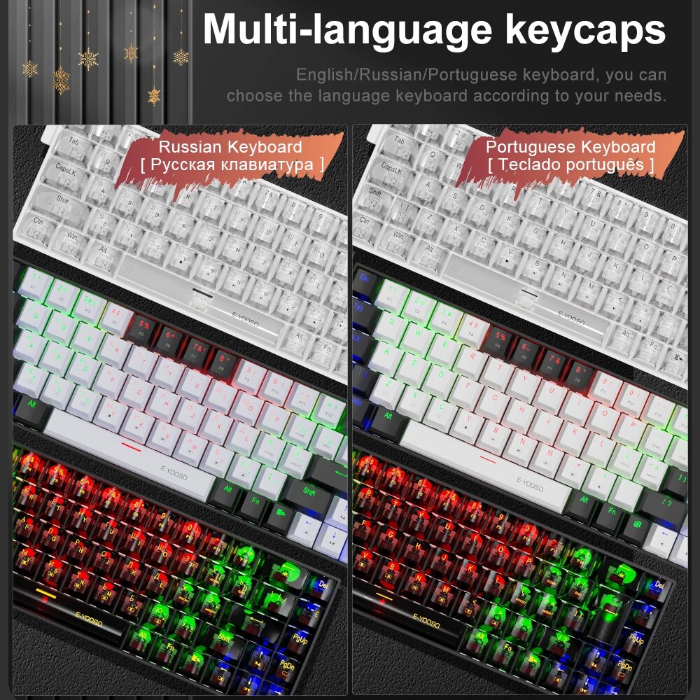 E-YOOSO Z686 USB Mini Slim Mec - مراجعة Gaming Keyboard E Yooso وسعره