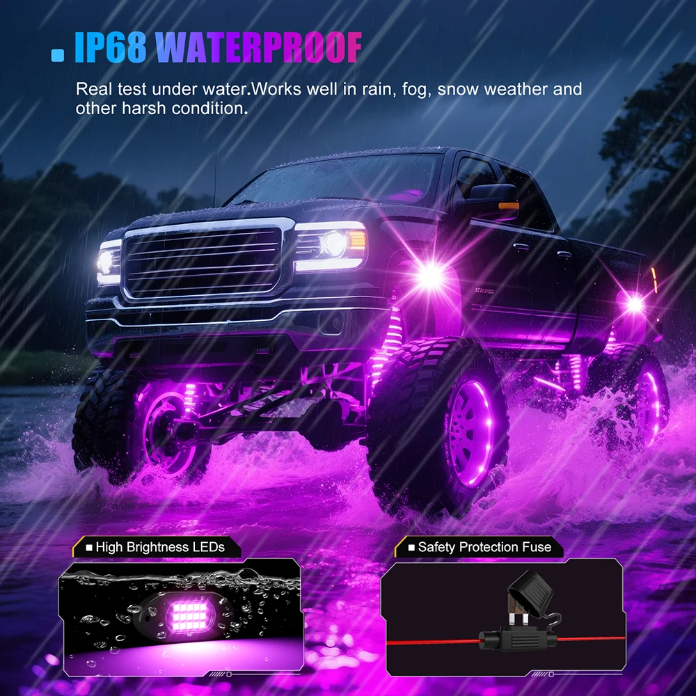 Symphony LED Car Underglow Lig - مراجعة Rgb Underglow Strip وسعره