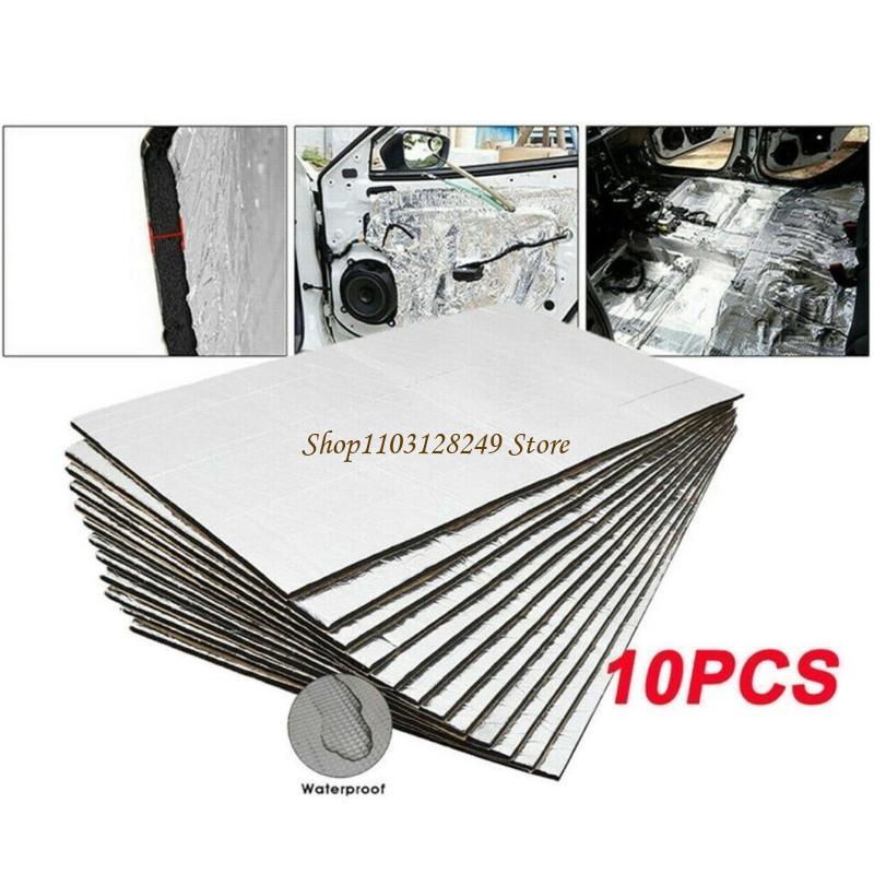 10Pcs Car Soundproofing Foam M - مراجعة Foam Dampener Sheet وسعره