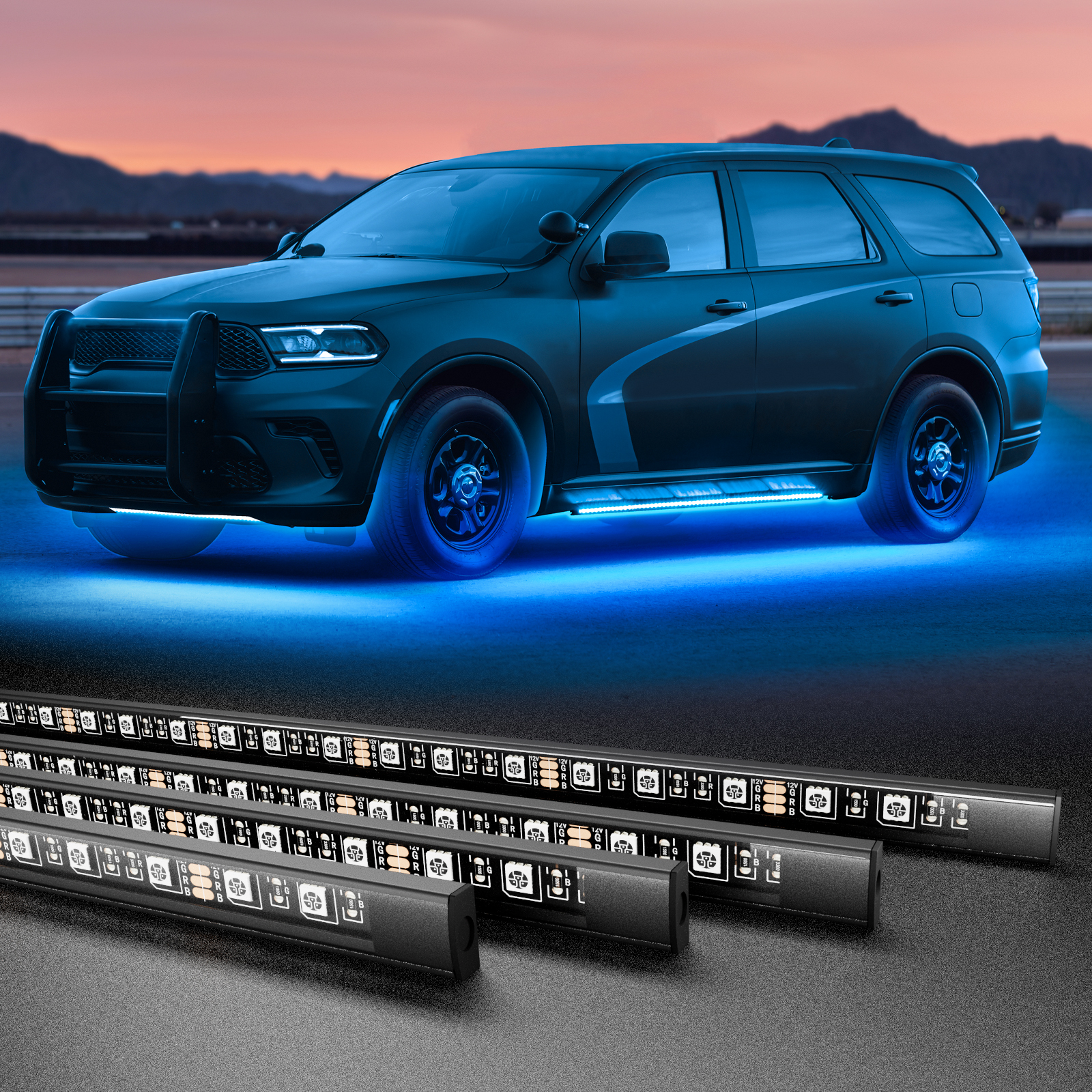 RGB Car Underglow Strip Lights - مراجعة Rgb Underglow Strip وسعره