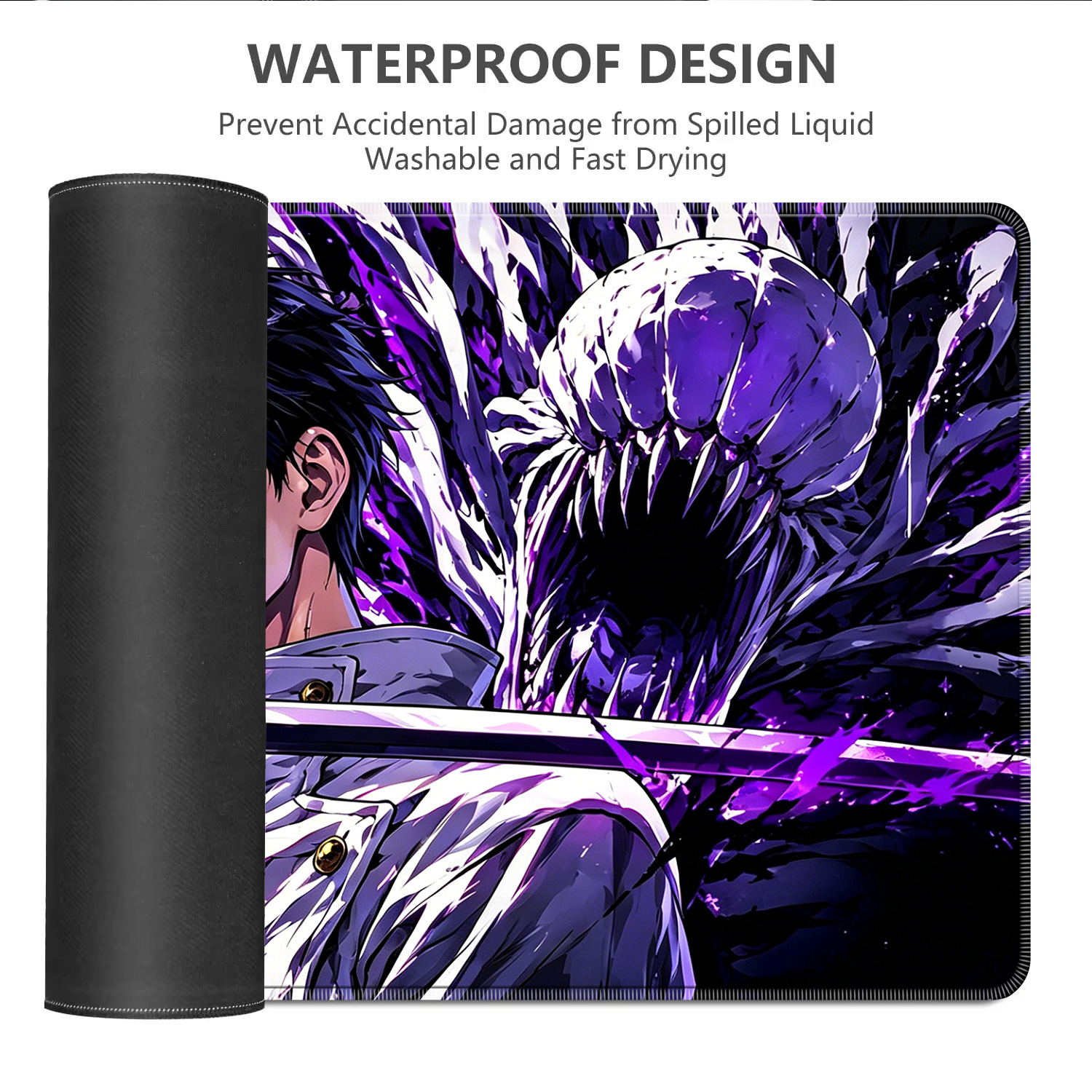 HD Anime Purple Mouse Pads Yut - مراجعة Gaming Keyboard Esports وسعره