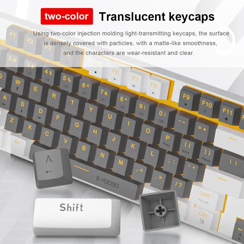 E-YOOSO Z13 USB Mechanical Gam - مراجعة Gaming Keyboard E Yooso وسعره