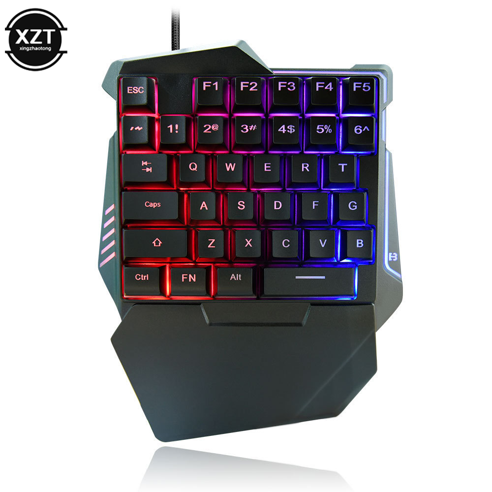USB One-handed Keyboard Gaming - مراجعة Gaming Keyboard Half وسعره