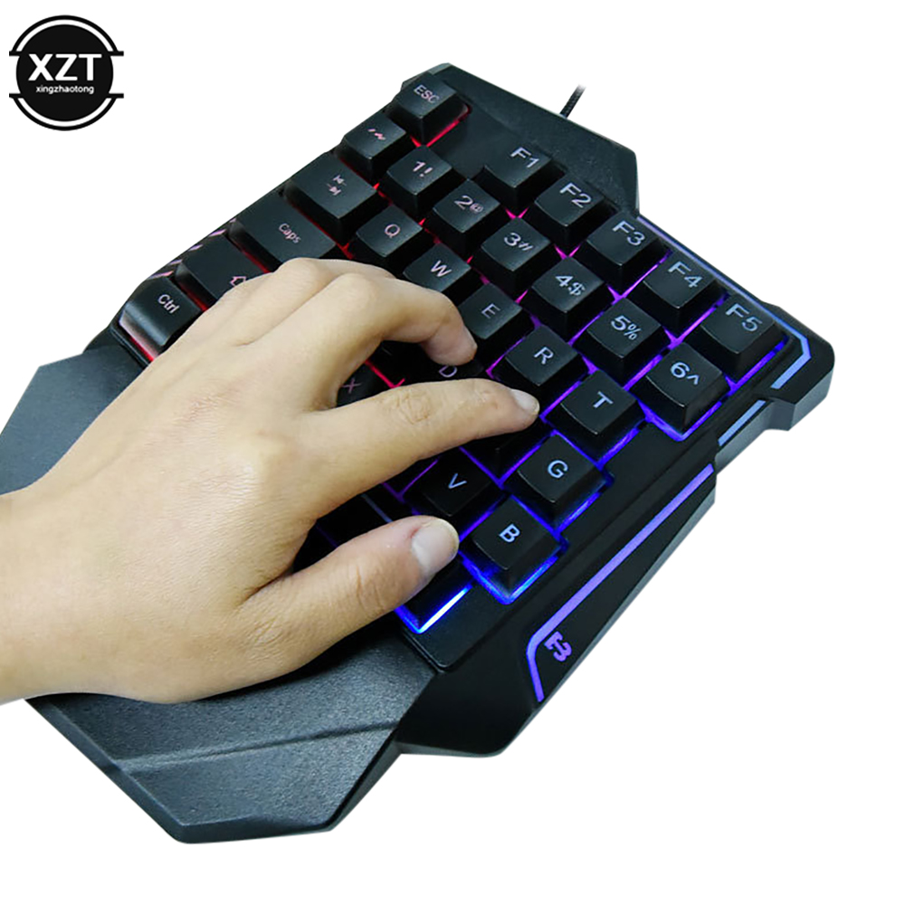 USB One-handed Keyboard Gaming - مراجعة Gaming Keyboard Half وسعره