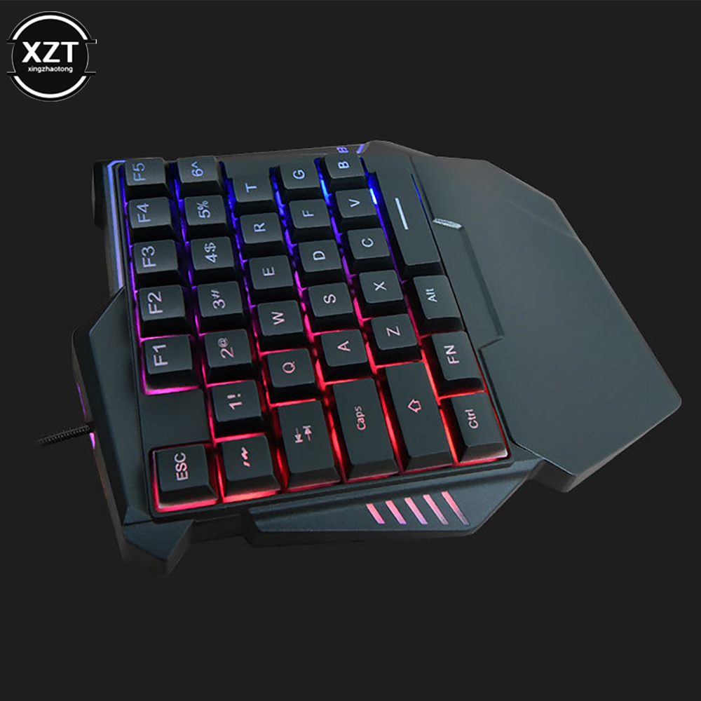 USB One-handed Keyboard Gaming - مراجعة Gaming Keyboard Half وسعره