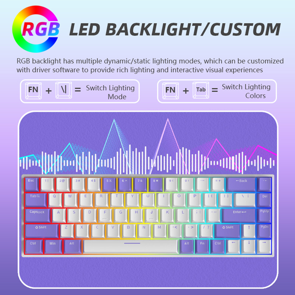 G68 Gaming Mechanical keyboard - مراجعة Gaming Keyboard Blue Switches وسعره