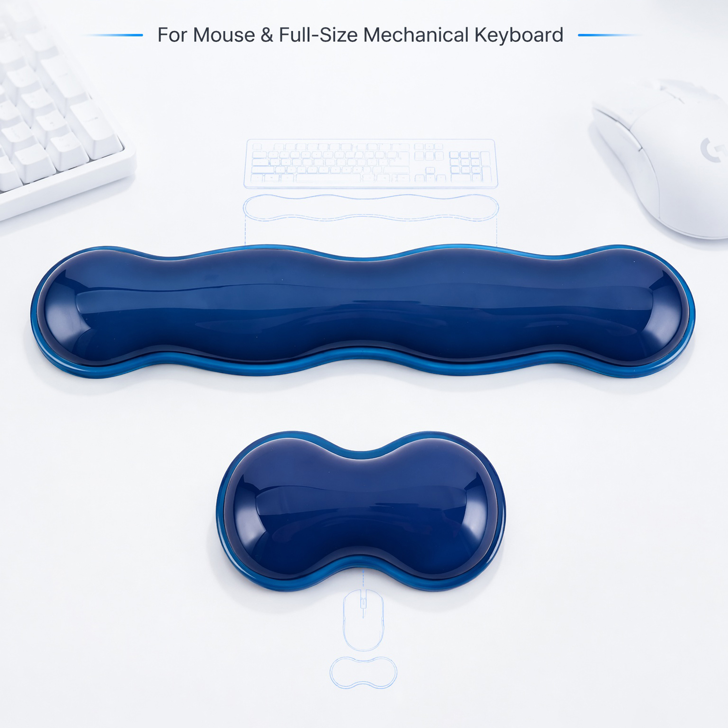 Cute Cloud Ergonomic Wrist Res - مراجعة Gaming Keyboard Ergonomic وسعره