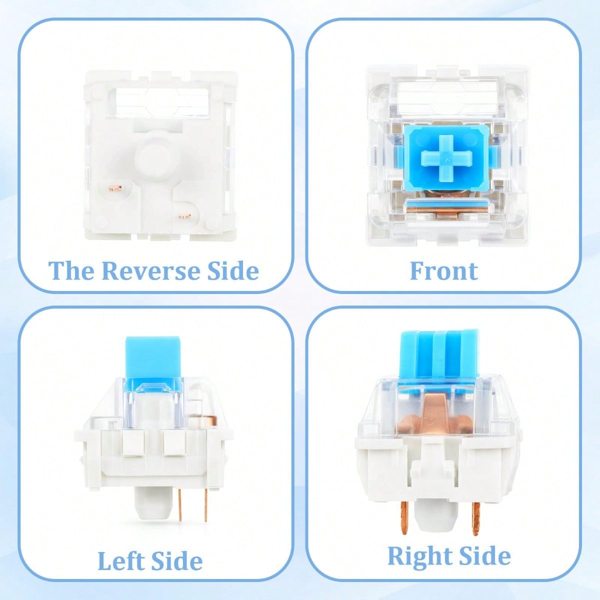 100 Practical Blue Switches, H - مراجعة Gaming Keyboard Blue Switches وسعره