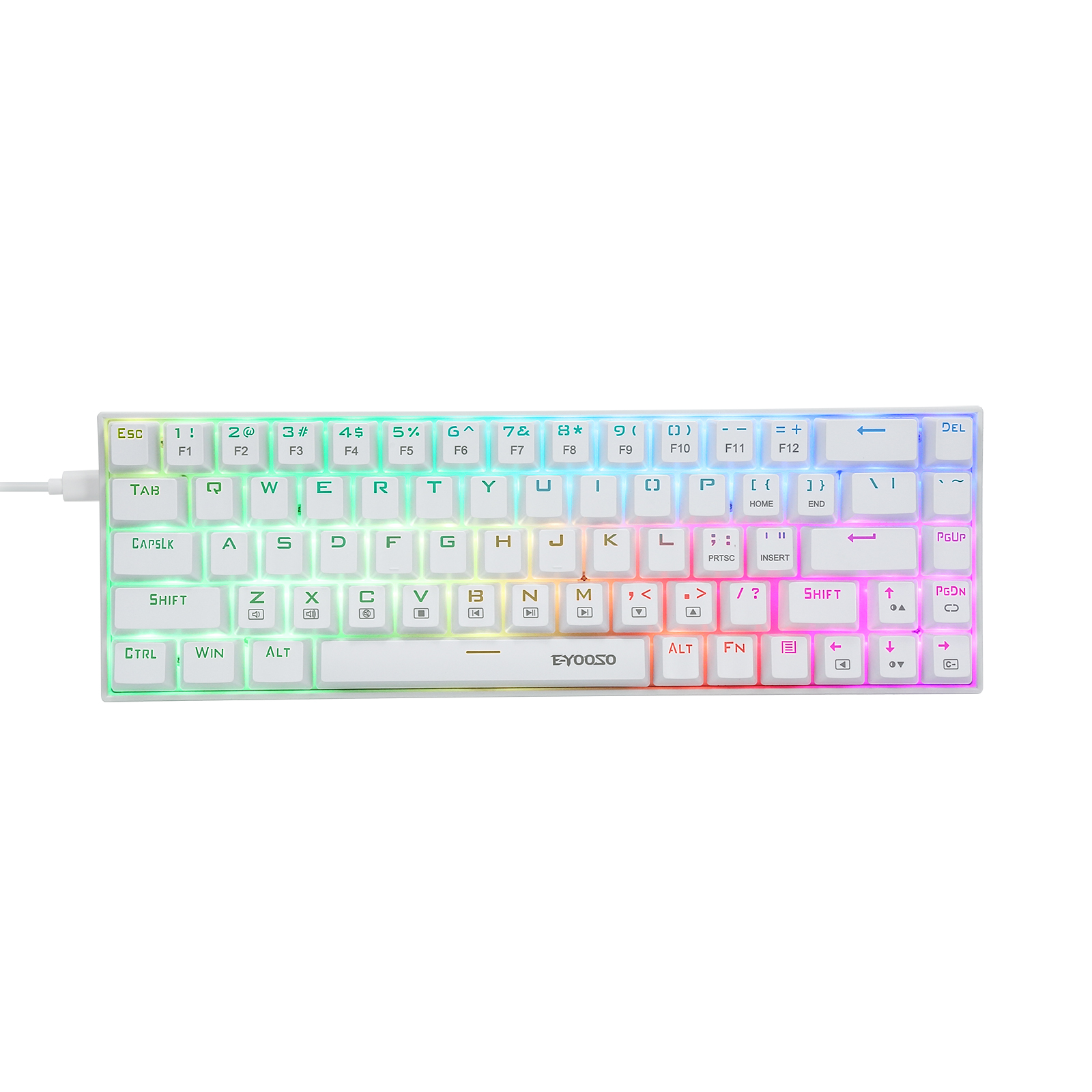 Z-686 60% Mini Mechanical Gami - مراجعة Gaming Keyboard E Yooso وسعره