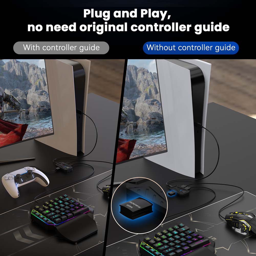 for PS5 Gaming Keyboard Mouse  - مراجعة Gaming Keyboard Extension وسعره