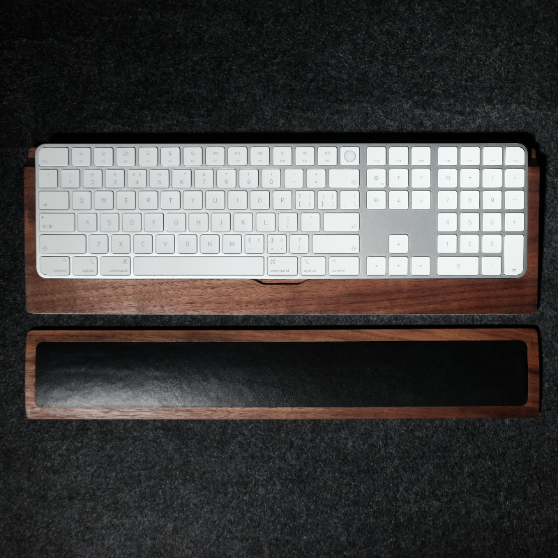 Woody Cowhide Palm Rest for Me - مراجعة Gaming Keyboard Ergonomic وسعره