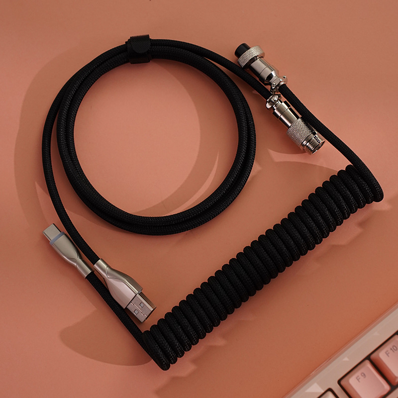 Type C USB Aviator Coiling Cab - مراجعة Gaming Keyboard Extension وسعره