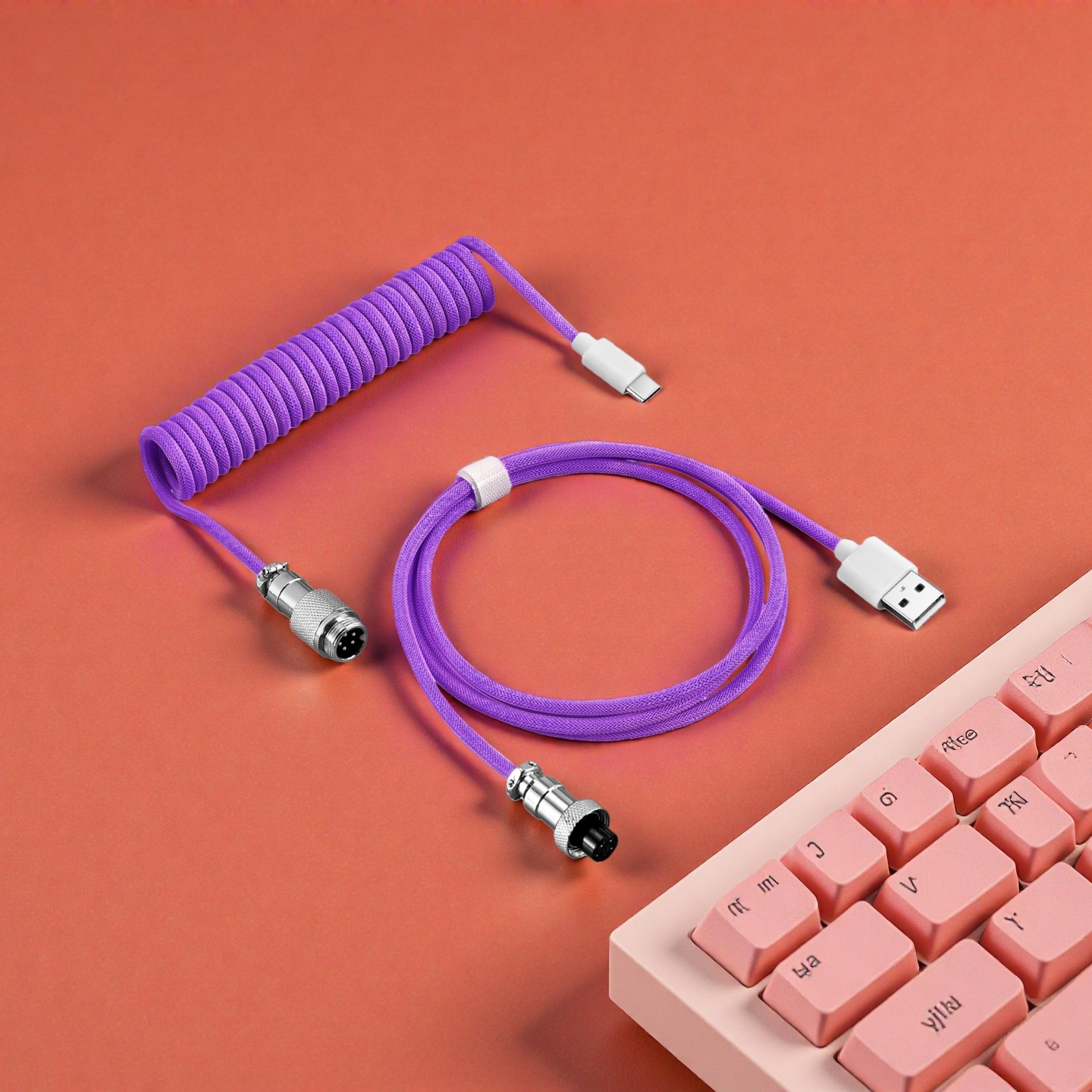 Type C USB Aviator Coiling Cab - مراجعة Gaming Keyboard Extension وسعره