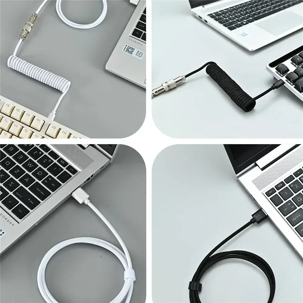 Type C USB Aviator Coiling Cab - مراجعة Gaming Keyboard Extension وسعره