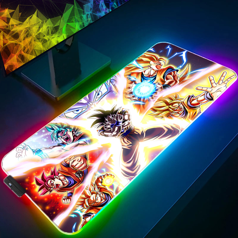 LED Mouse pad Dragon Ball Comp - مراجعة Gaming Keyboard Theme وسعره