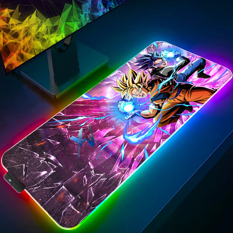 LED Mouse pad Dragon Ball Comp - مراجعة Gaming Keyboard Theme وسعره