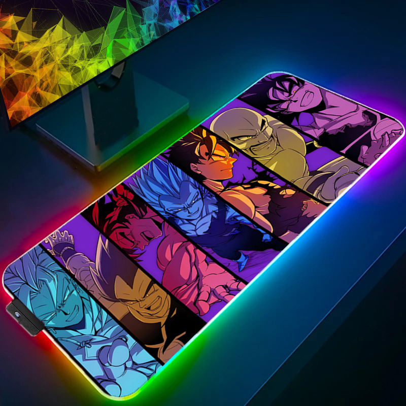 LED Mouse pad Dragon Ball Comp - مراجعة Gaming Keyboard Theme وسعره