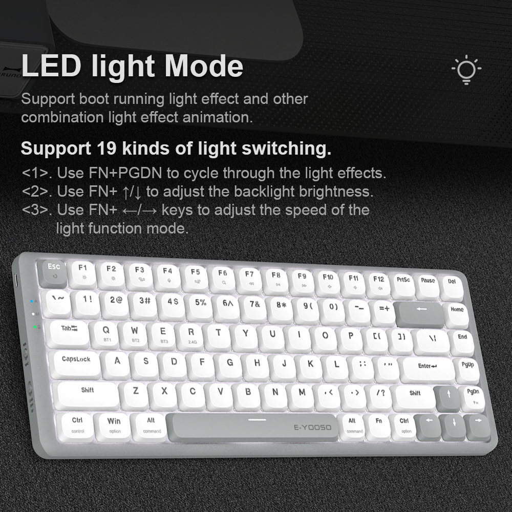 E-YOOSO Z84 Slim Mechanical Ga - مراجعة Gaming Keyboard E Yooso وسعره