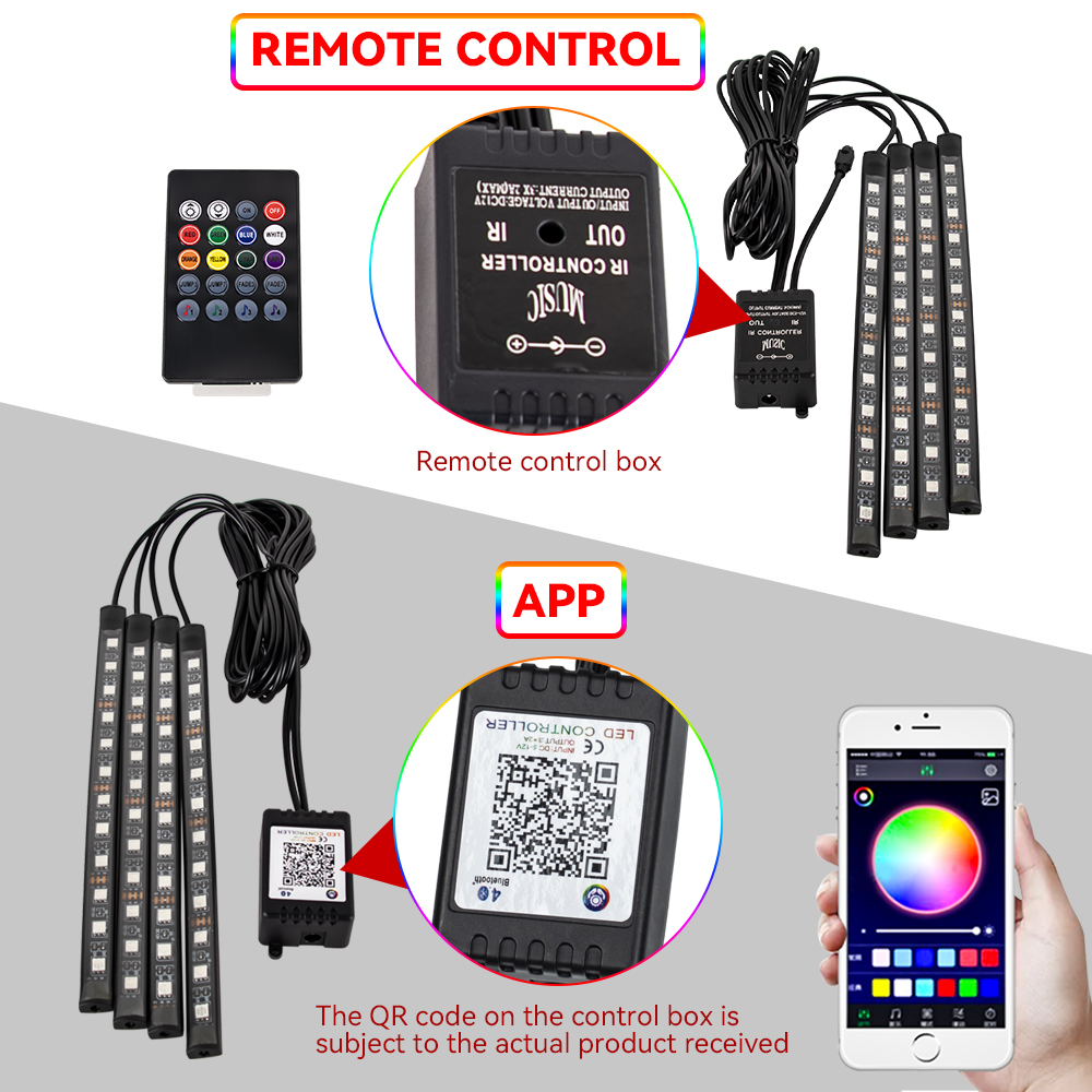 RGB Motorcycle LED Underglow A - مراجعة Rgb Underglow Strip وسعره