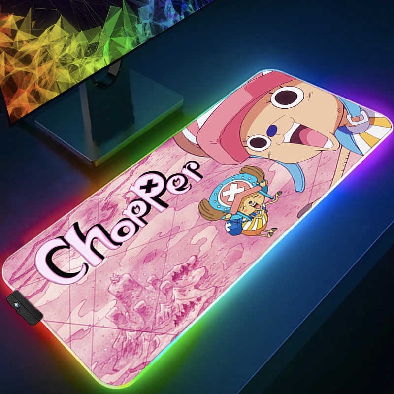 RGB Mouse Pad one piece Tony T - مراجعة Gaming Keyboard Esports وسعره