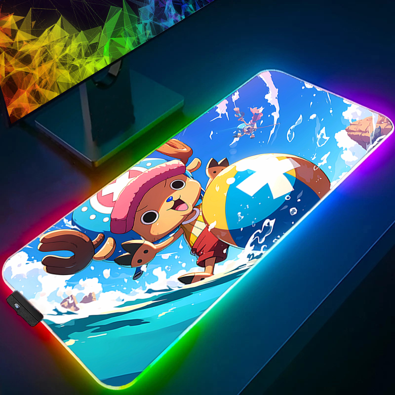 RGB Mouse Pad one piece Tony T - مراجعة Gaming Keyboard Esports وسعره