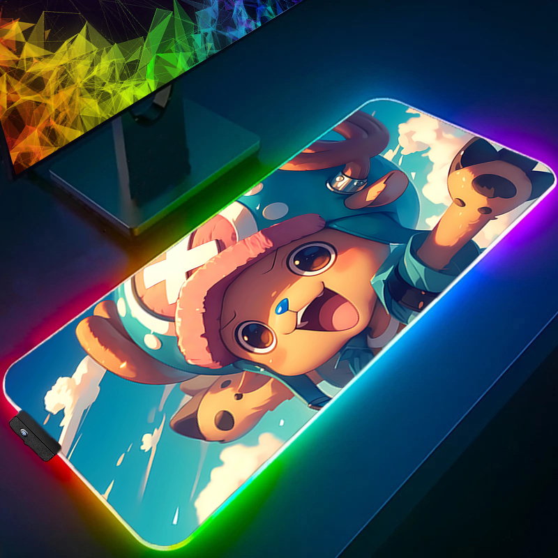 RGB Mouse Pad one piece Tony T - مراجعة Gaming Keyboard Esports وسعره