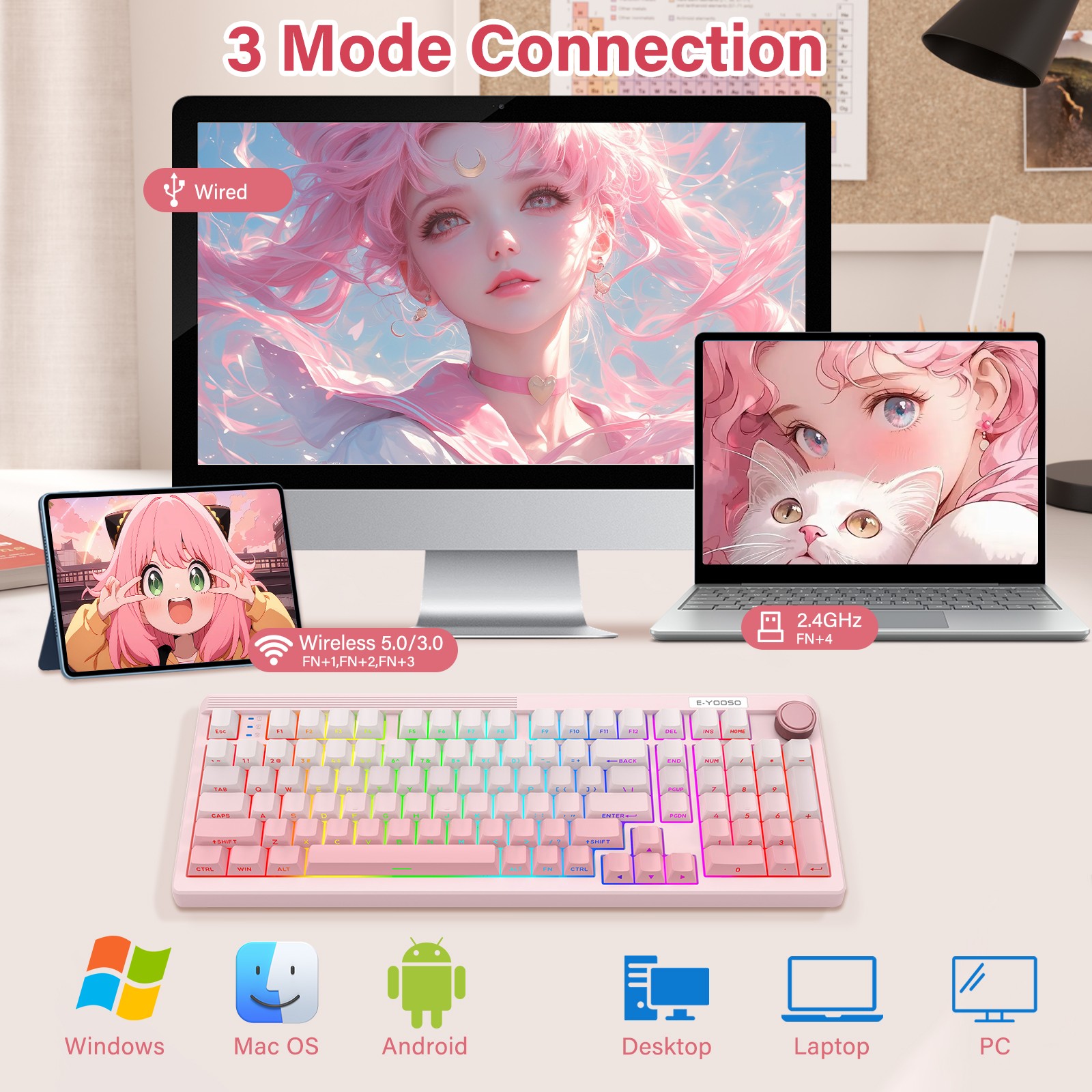 E-YOOSO 98 Keys Mechanical Key - مراجعة Gaming Keyboard E Yooso وسعره