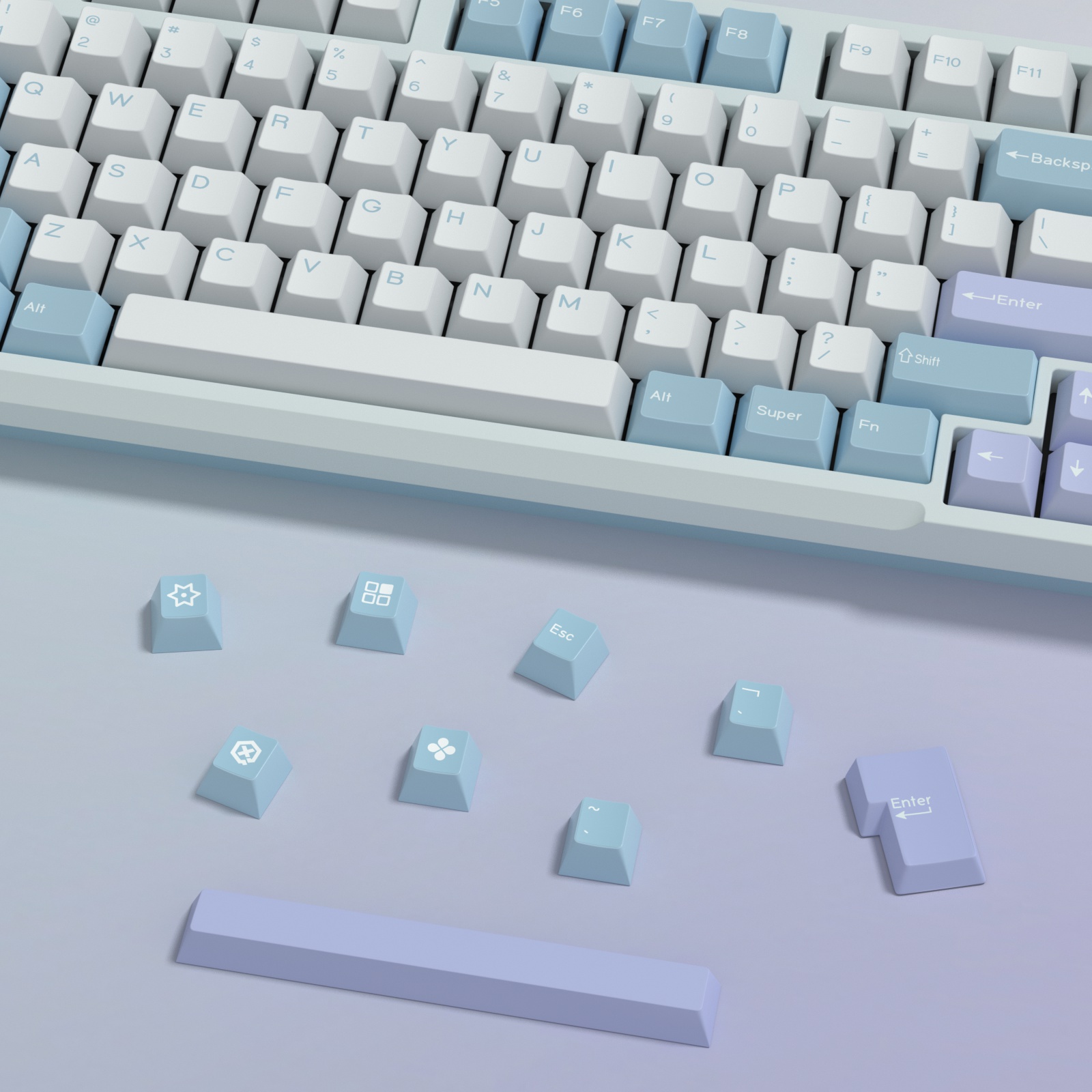 KBDiy GMK Illusion Keycap Cher - مراجعة Gaming Keyboard Extension وسعره