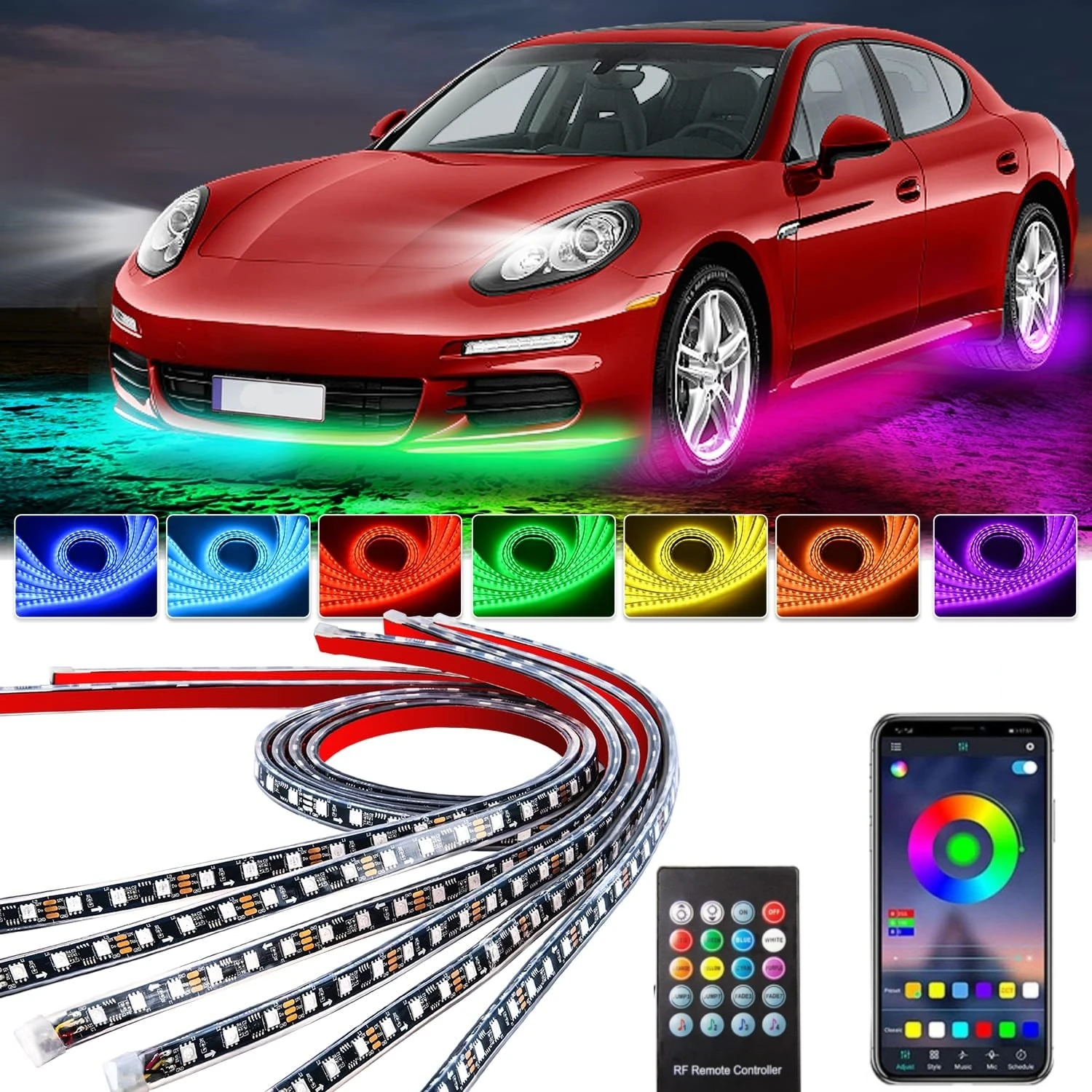 Car Underglow Neon Light Flexi - مراجعة Rgb Underglow Strip وسعره