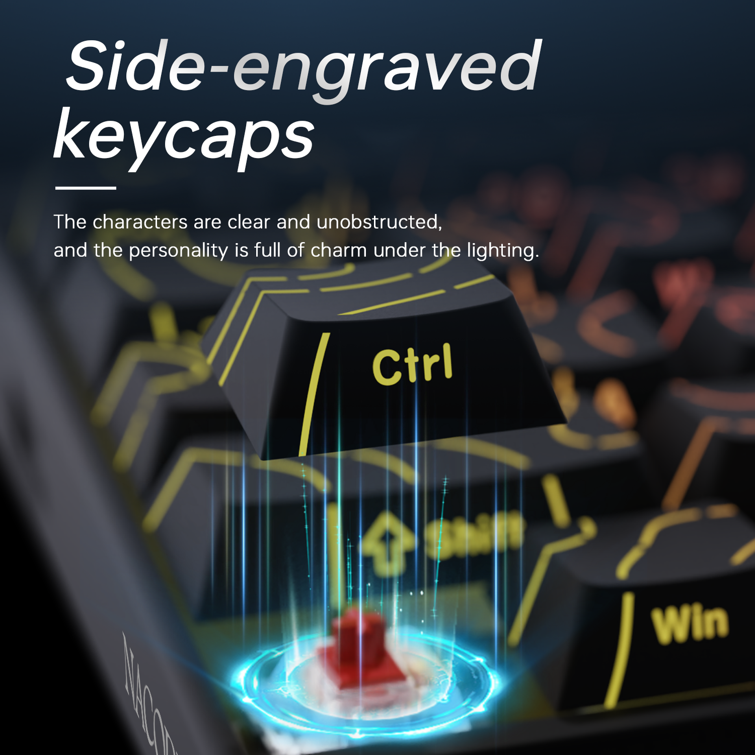 New Ajazz Nacodex Nk68 Mechani - مراجعة Gaming Keyboard Half وسعره