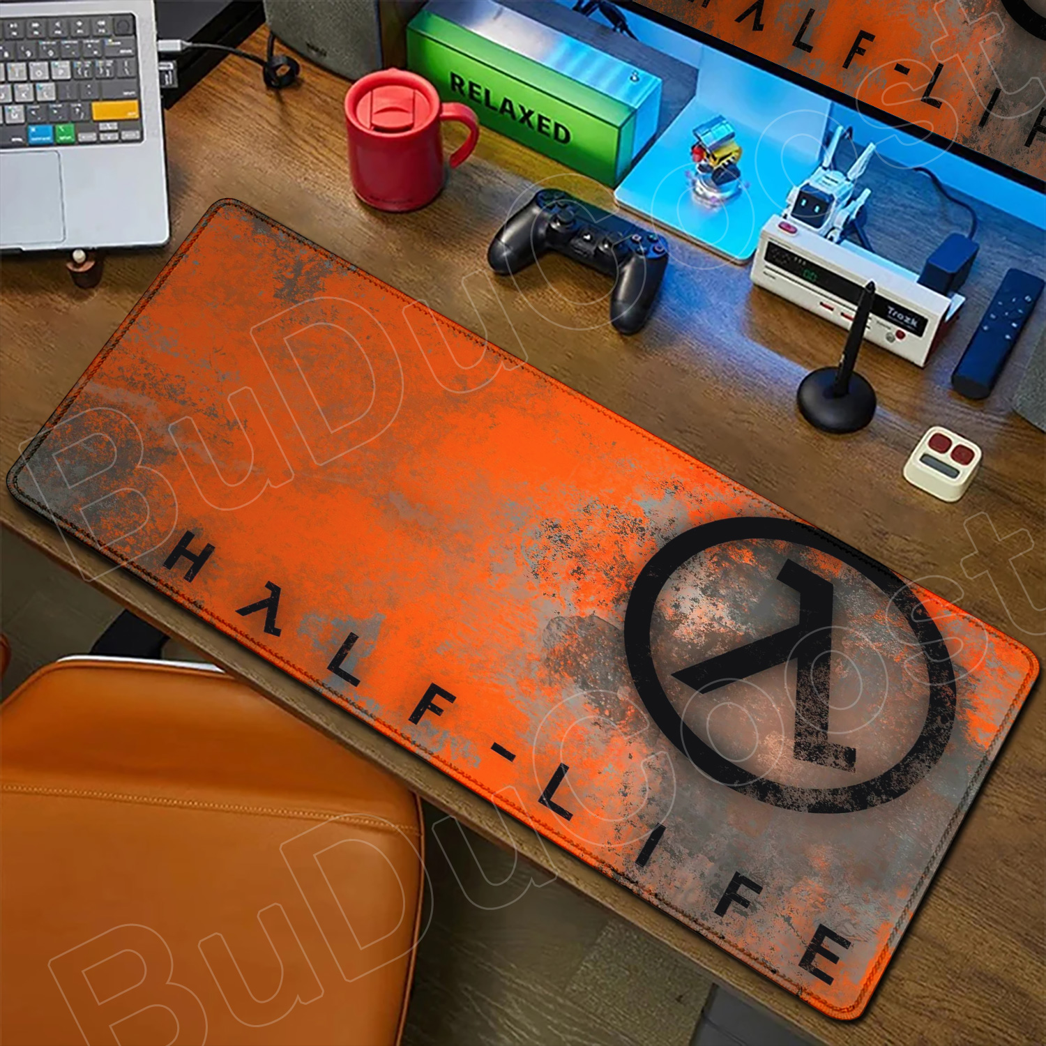 Large Gaming Half-Life Logo Mo - مراجعة Gaming Keyboard Half وسعره