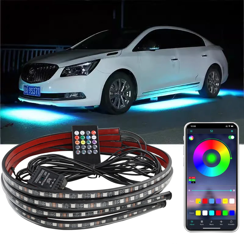 RGB Flexible LED Light bar Car - مراجعة Rgb Underglow Strip وسعره